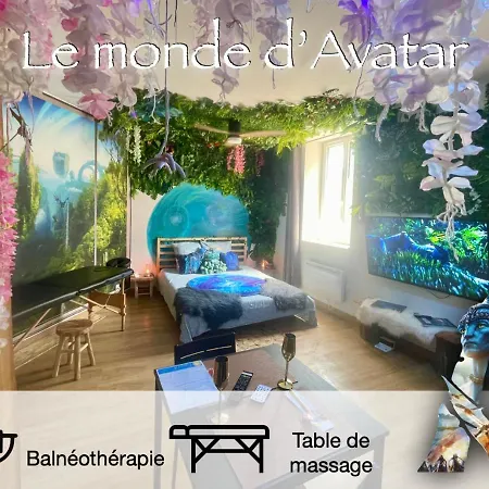 Le Monde D Avatar Avec Balneo Et Table De Massage Apartment L'Arbresle Exterior photo